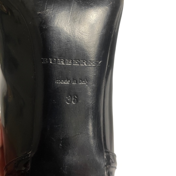 Burberry 36 Black Pumps 3”‎ Heel Smoked Check Praver 8.5 Pump - Picture 6 of 9